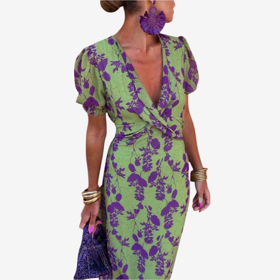 Aliénor™ Abito con scollo a V intrecciato