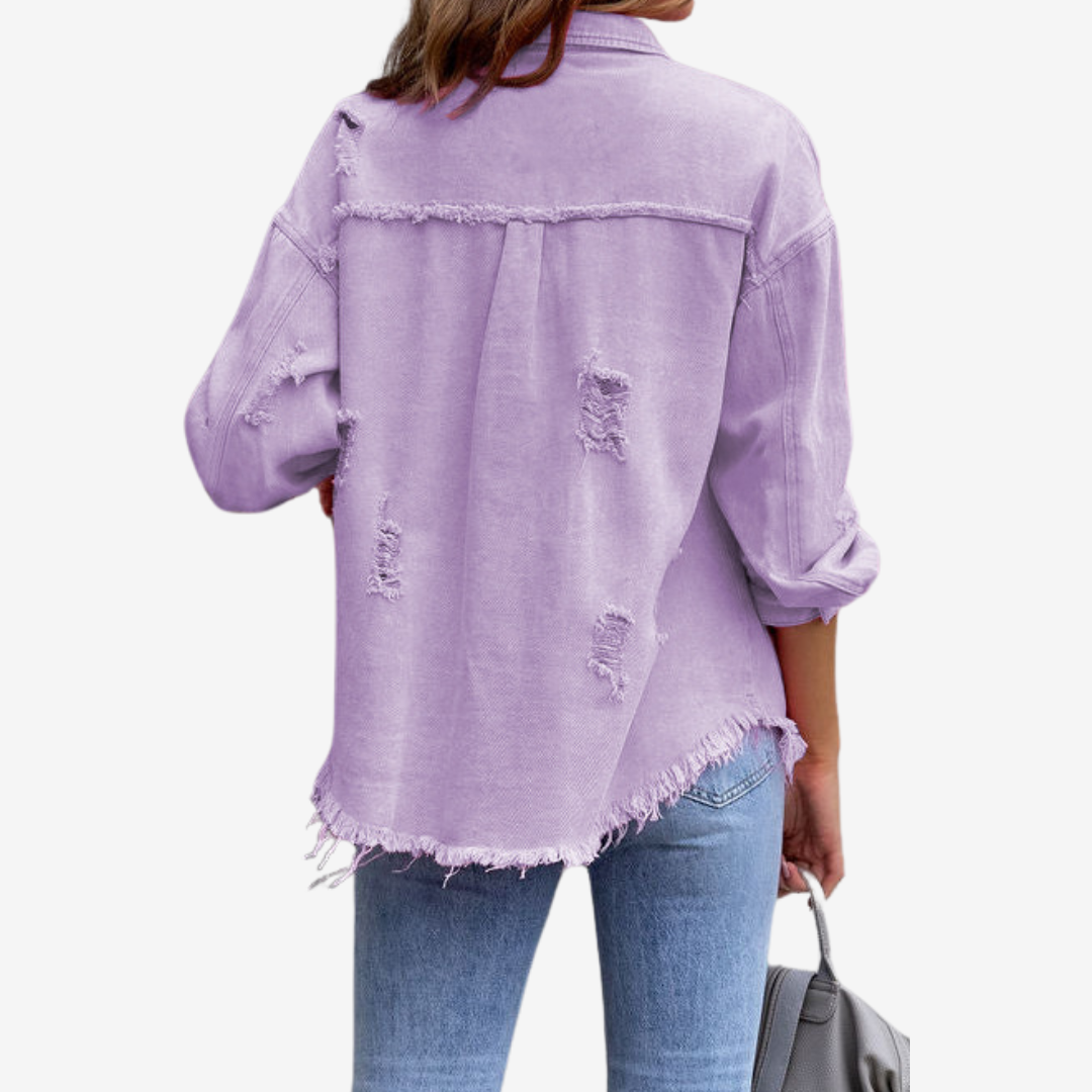 Clarina™ Giacca di jeans oversize