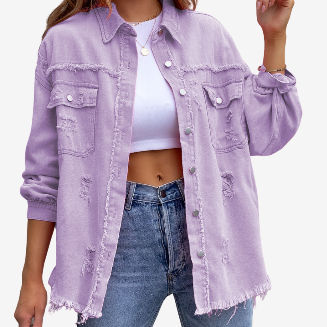 Clarina™ Giacca di jeans oversize