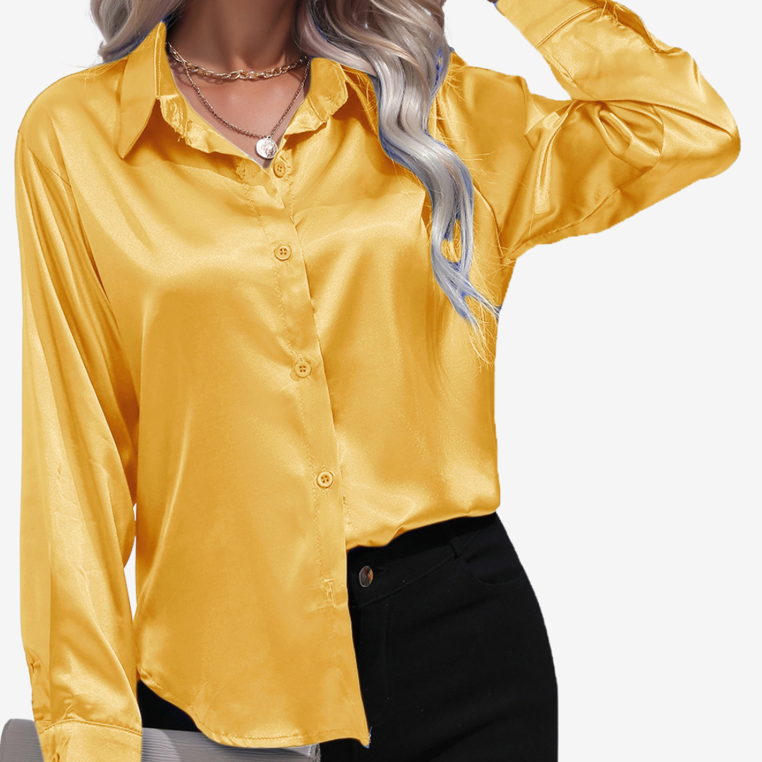 Alvira™ Elegante camicia di seta