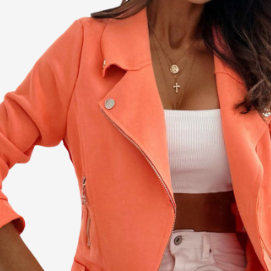 Adoria™ Elegante giacca in pelle