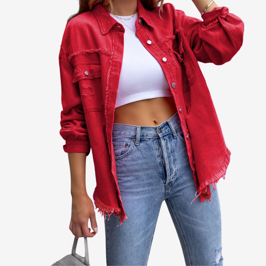 Clarina™ Giacca di jeans oversize