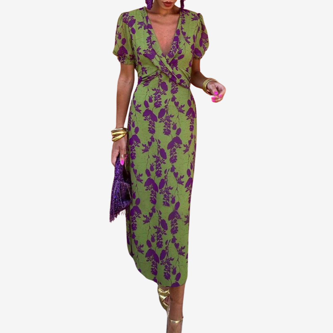 Aliénor™ Abito con scollo a V intrecciato