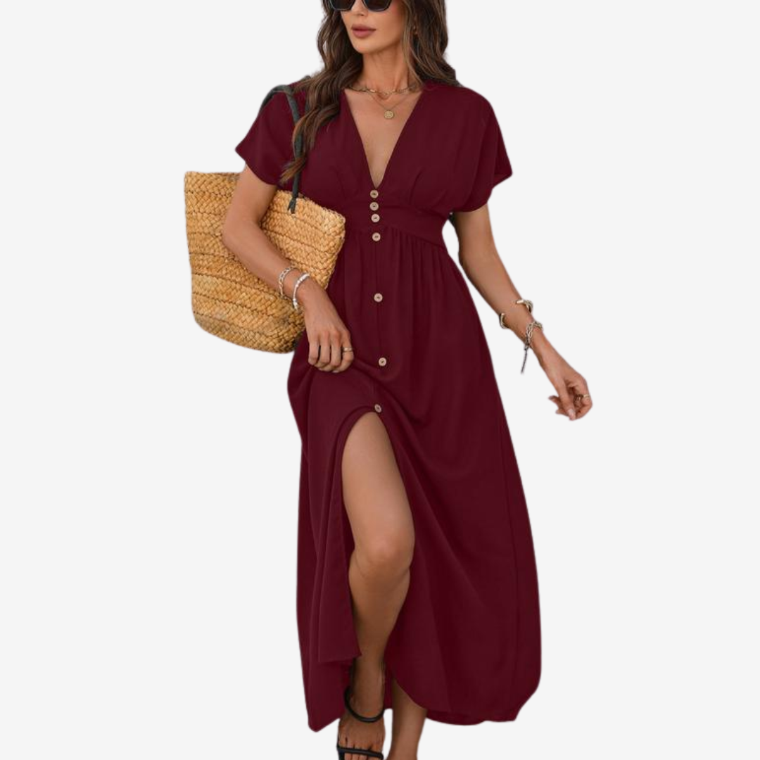 Serena™ Elegante abito con spacco