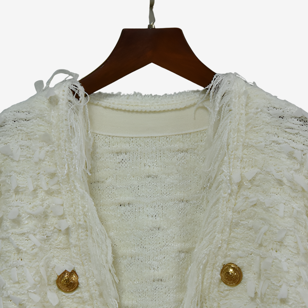 Maryvonne™ Giacca con frange chic