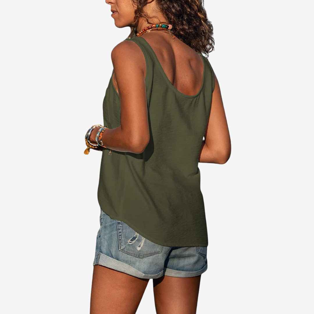 Sidra™ Scollo a V con bottoni