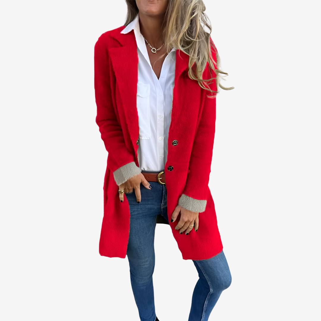 Martine™ Cardigan lungo lavorato a maglia