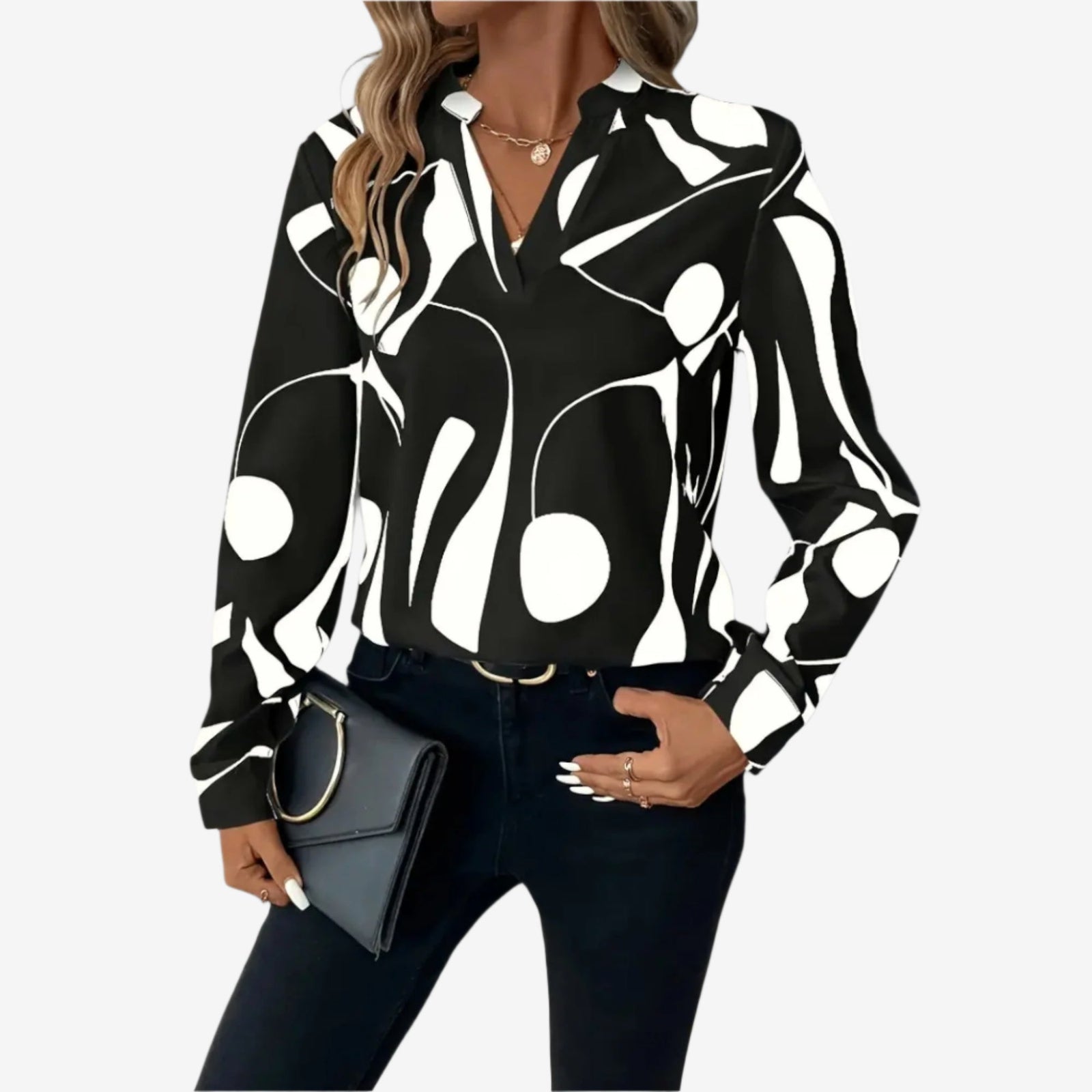 Giulina™ Scollo a V chic