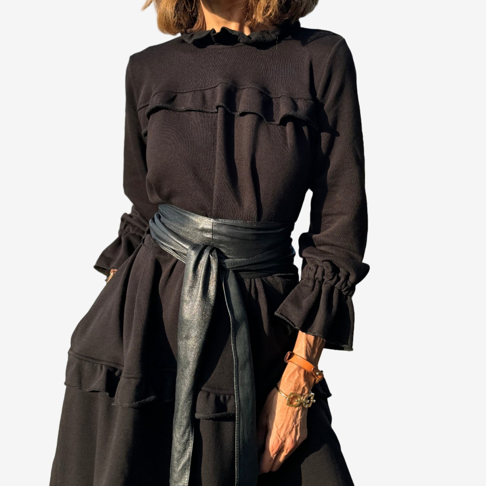 Lauren™ Abito midi con volant