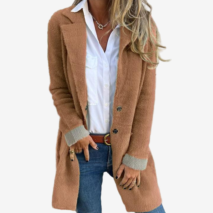 Martine™ Cardigan lungo lavorato a maglia