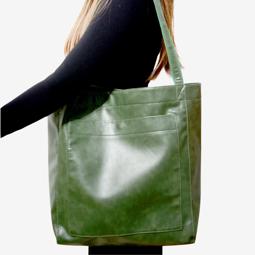 Evelyne™ Borsa tote in pelle vintage