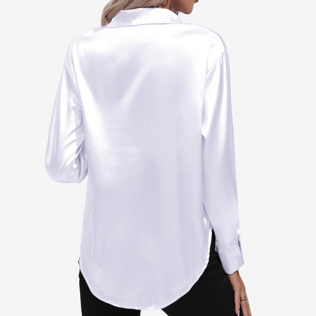 Alvira™ Elegante camicia di seta