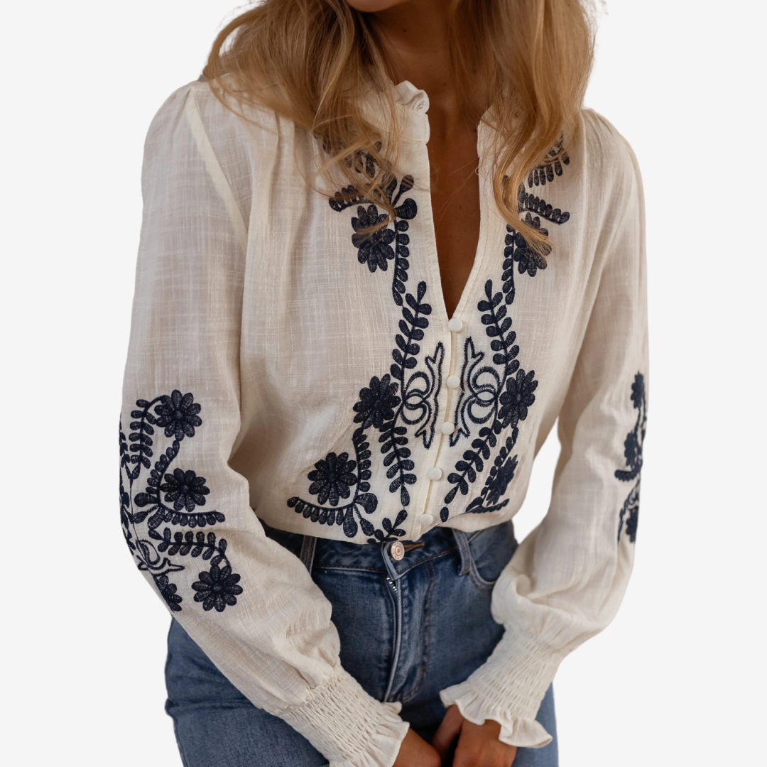 Isaure™ Top ricamato