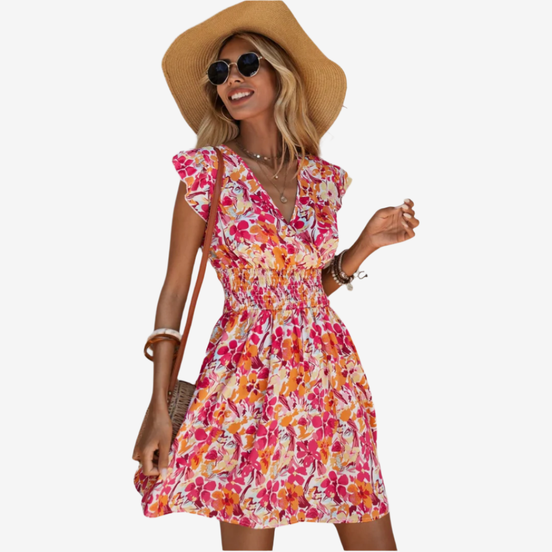 Thaïs™ Abito svasato floreale