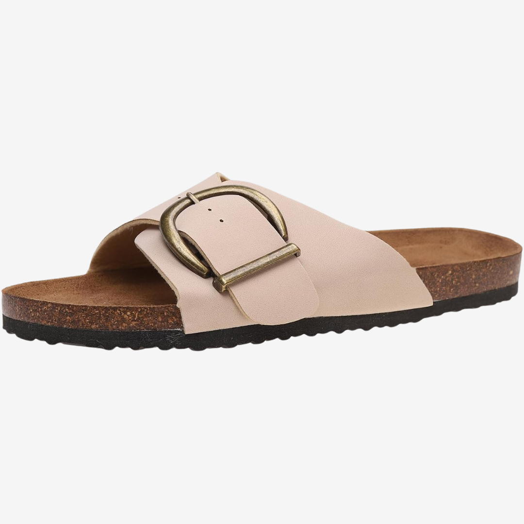 Sabine™ Sandalo con fibbia dorata