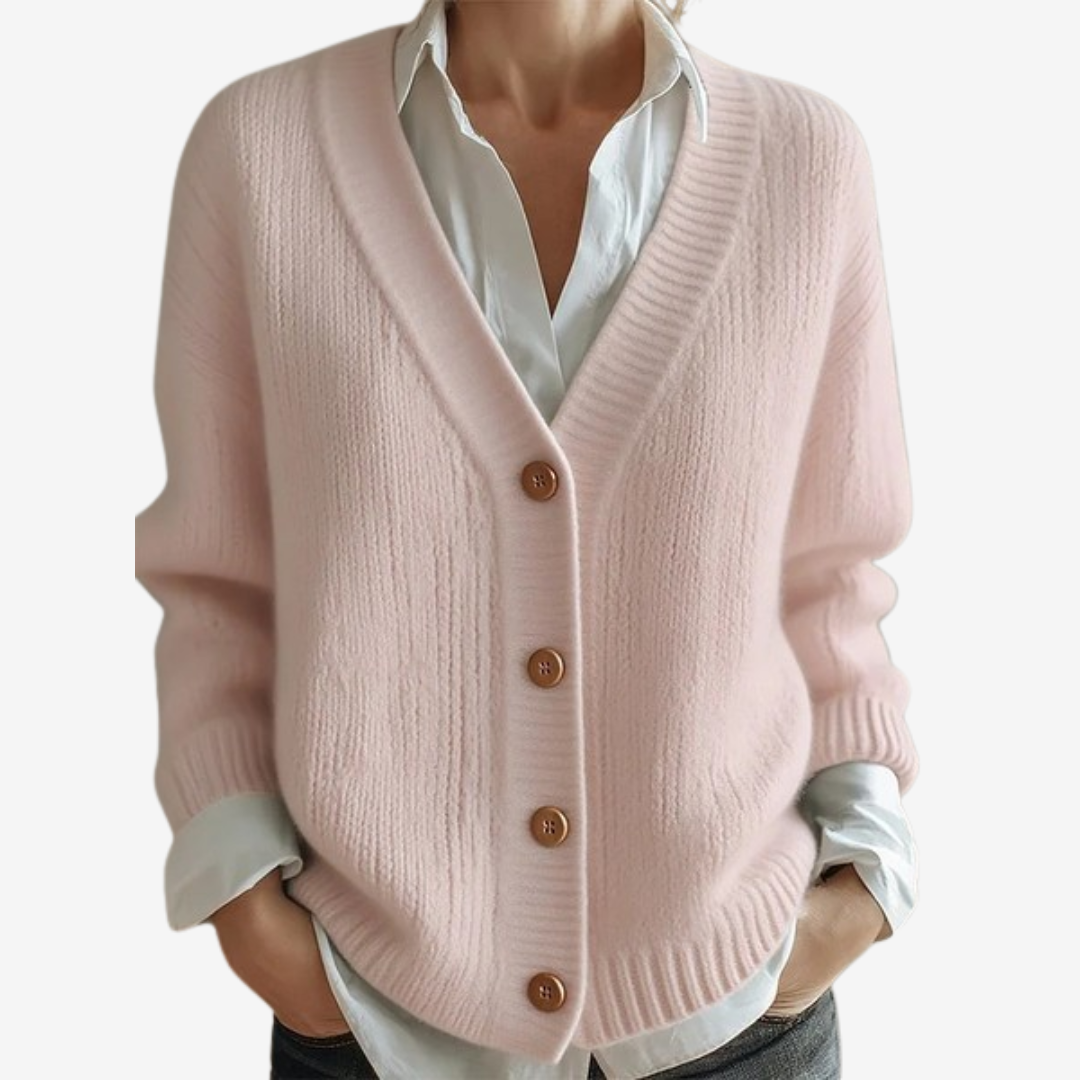Merlin™ Cardigan con bottoni morbidi