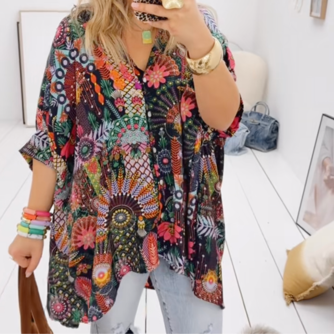 Fabiola™ Camicia patchwork