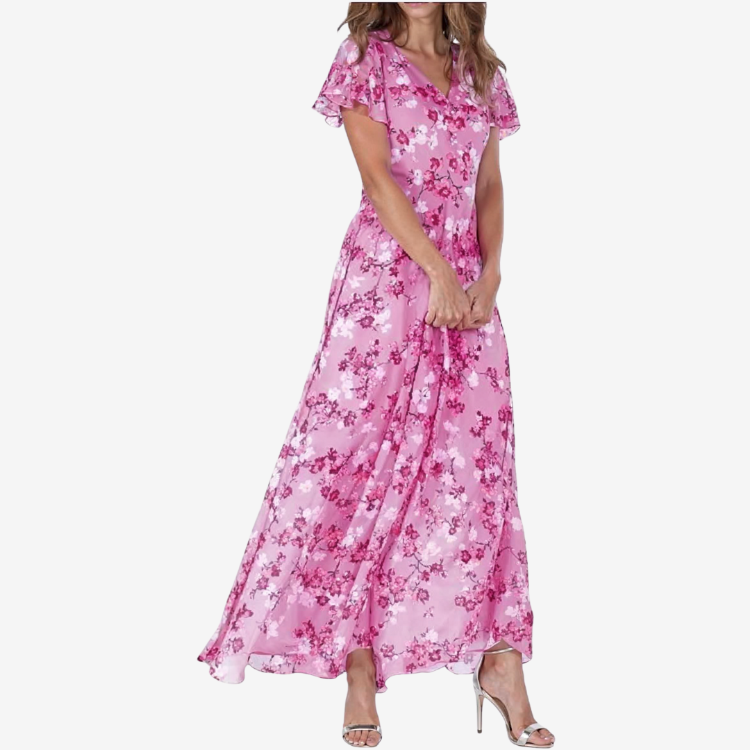 Élodie™ Midi fluido scollo a V