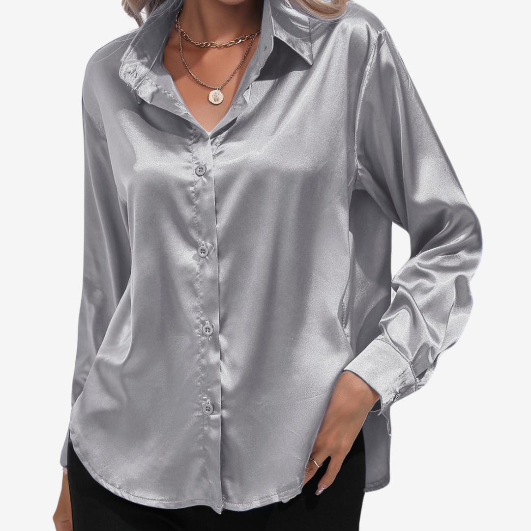 Alvira™ Elegante camicia di seta