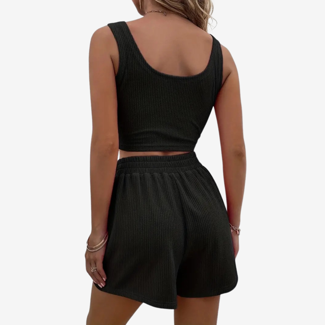 Viviane™ Completo crop top elegante