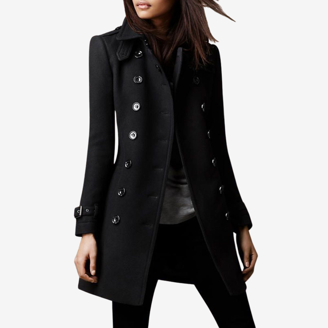 Rosellea™ Elegante cappotto abbottonato