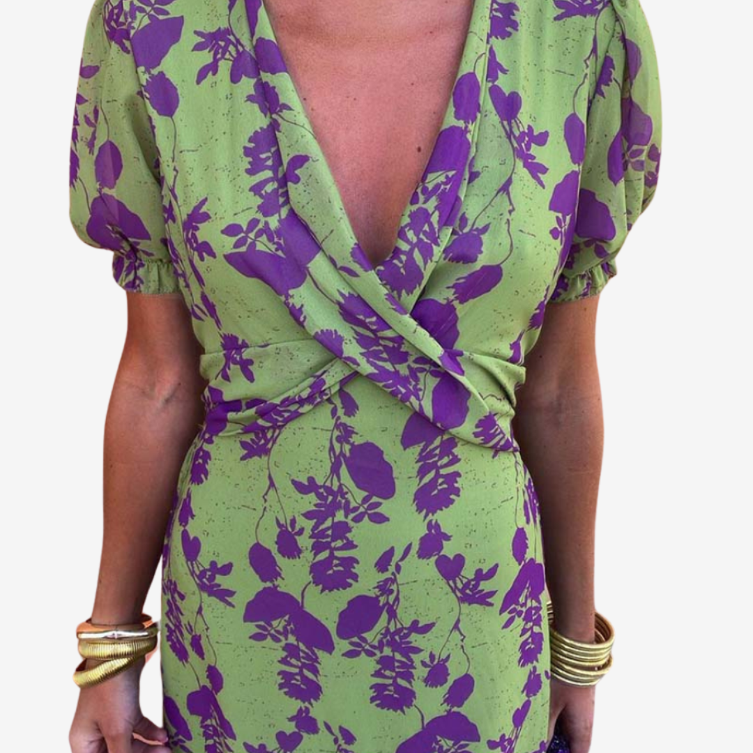 Aliénor™ Abito con scollo a V intrecciato