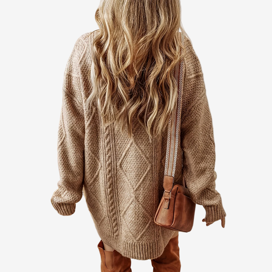 Astra™ Maglione ha lavorato a maglia a trecce