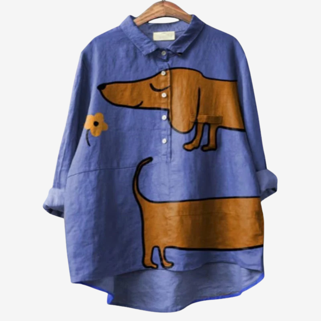 Félicie™ Camicia con motivo animalier
