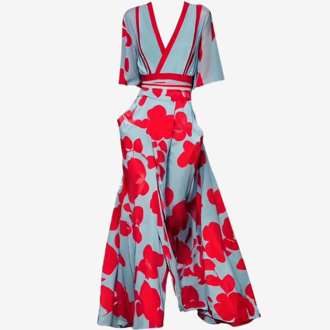 Éléonore™ Maxi scollo a V fluido