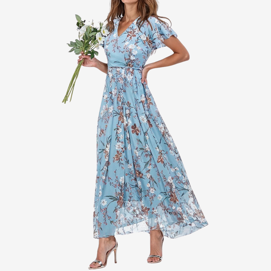 Élodie™ Midi fluido scollo a V