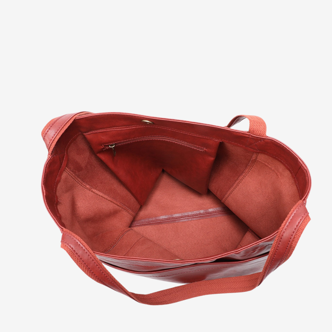 Evelyne™ Borsa tote in pelle vintage