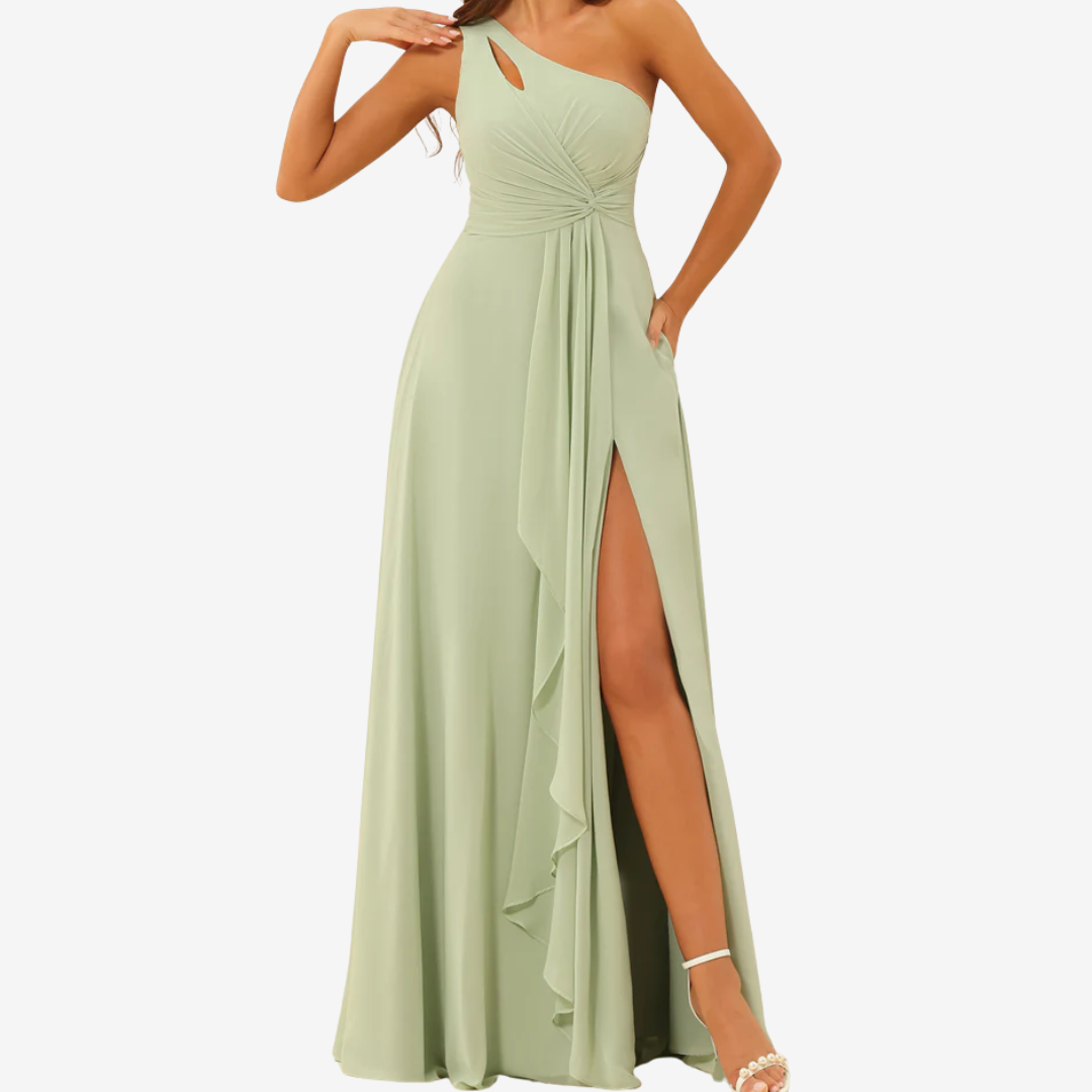 Floralie™ Maxi spacco asimmetrico