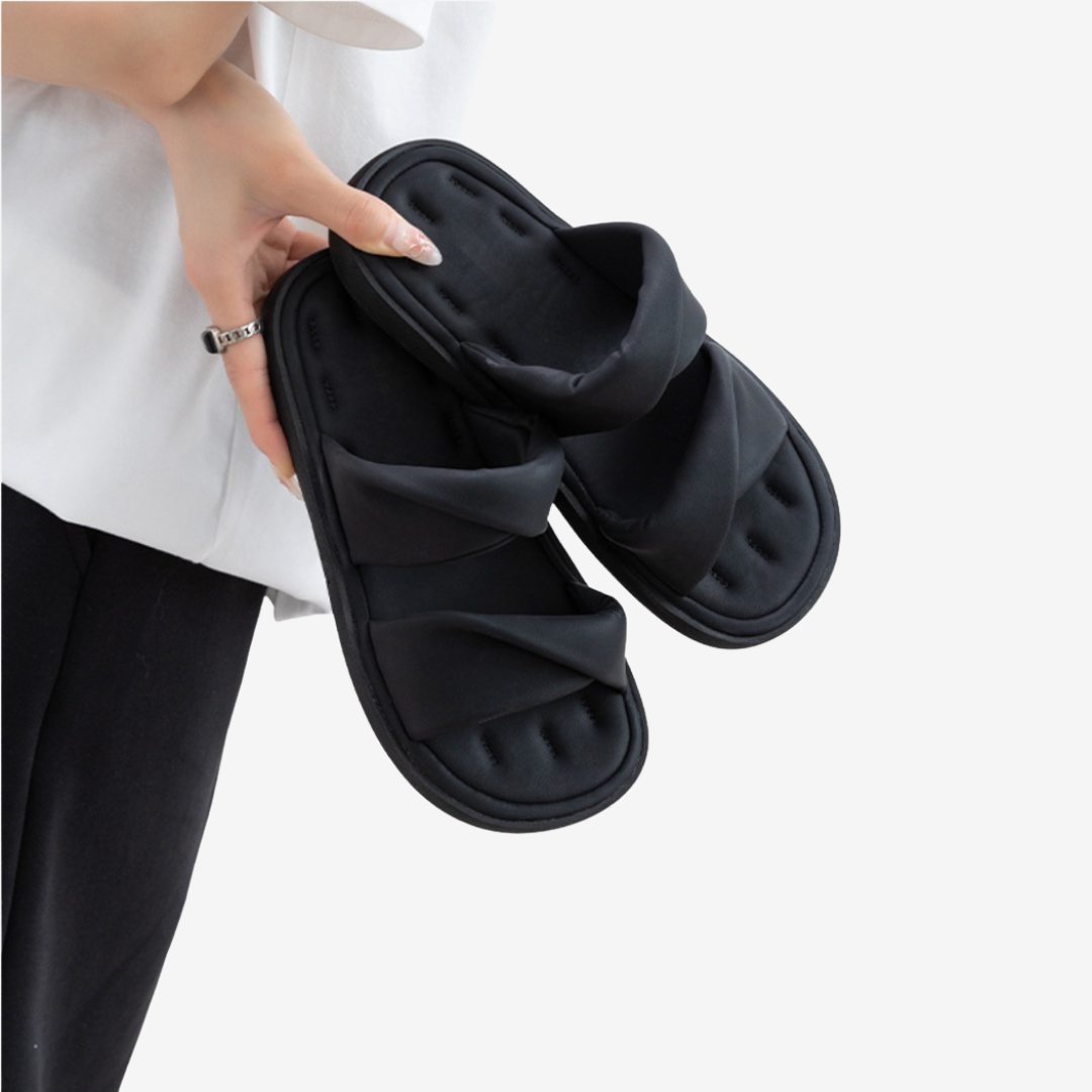 Adélaïde™ Sandali piatti in pelle