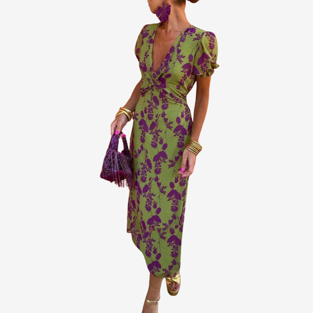 Aliénor™ Abito con scollo a V intrecciato