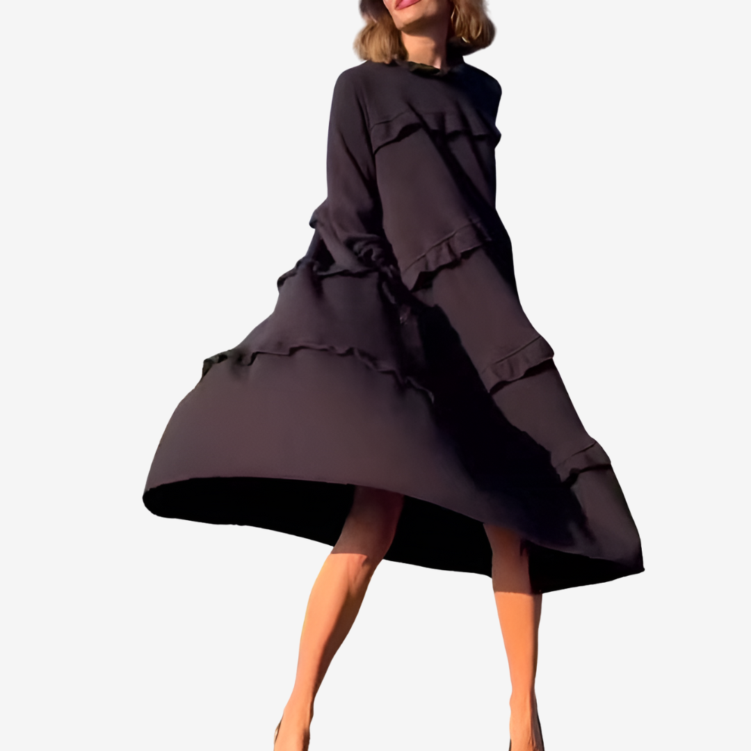 Lauren™ Abito midi con volant