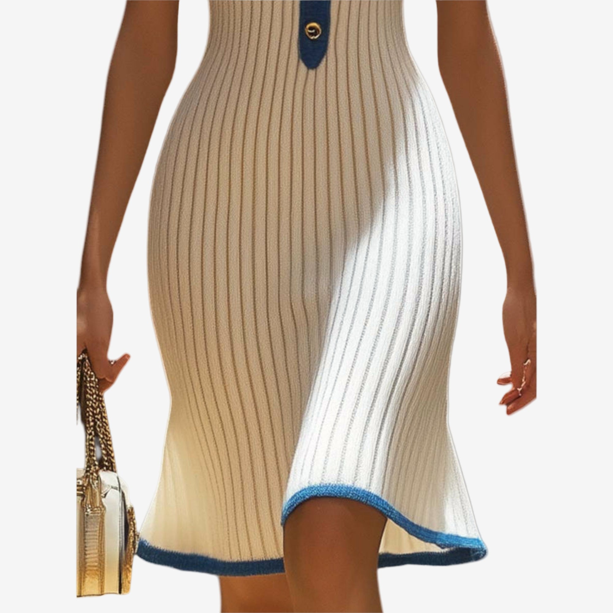 Élara™ Midi con dettagli a contrasto