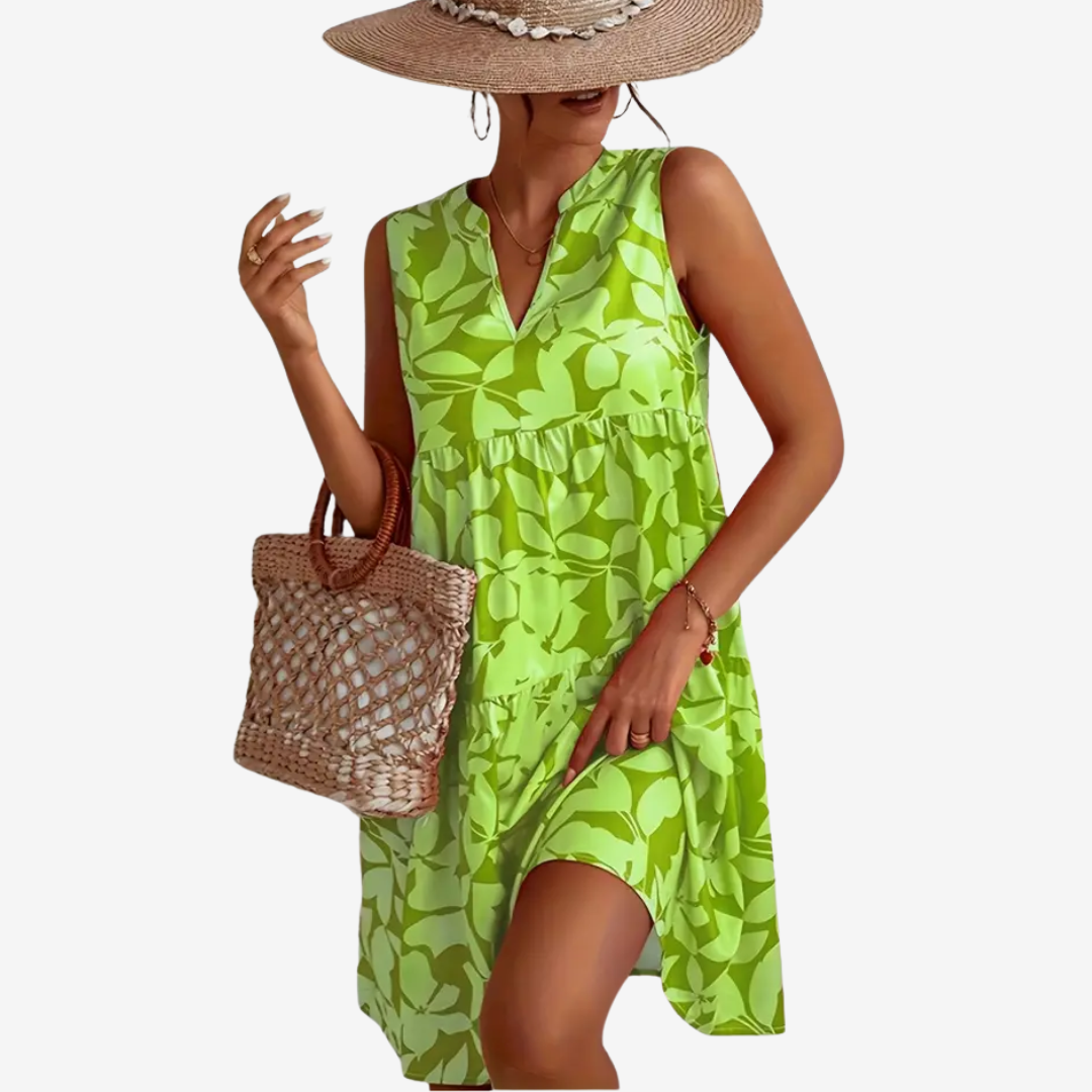 Noréa™ Midi svasato a fiori