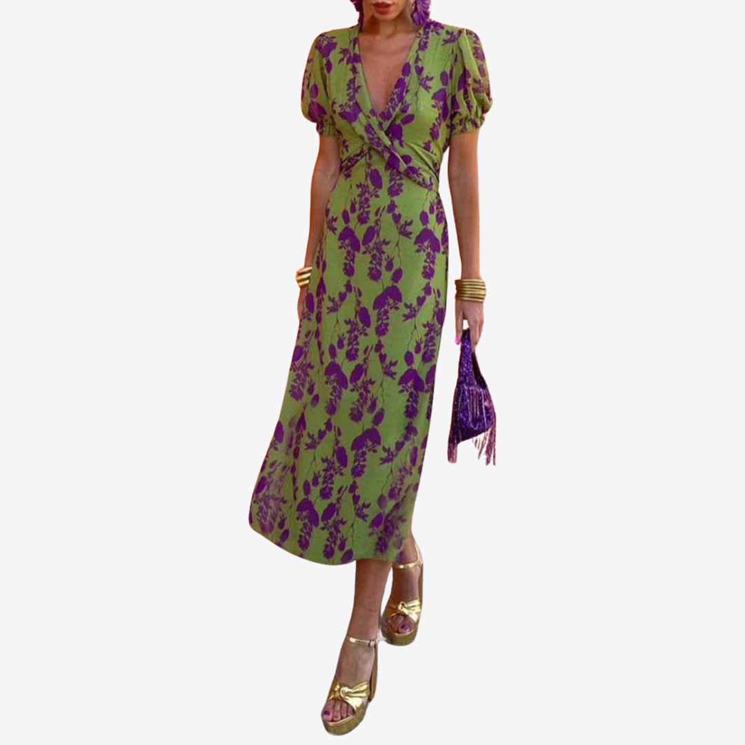 Aliénor™ Abito con scollo a V intrecciato