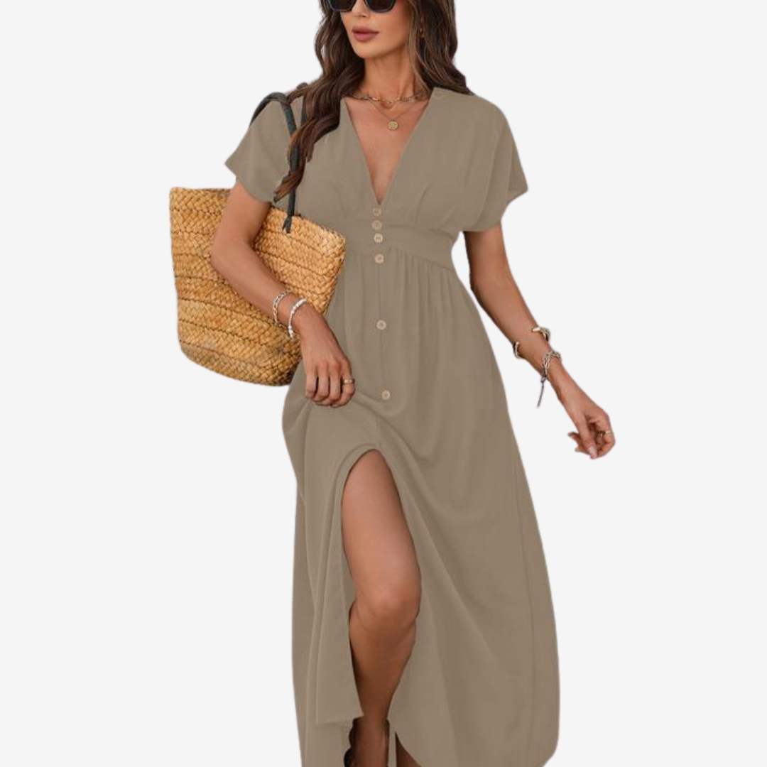 Serena™ Elegante abito con spacco