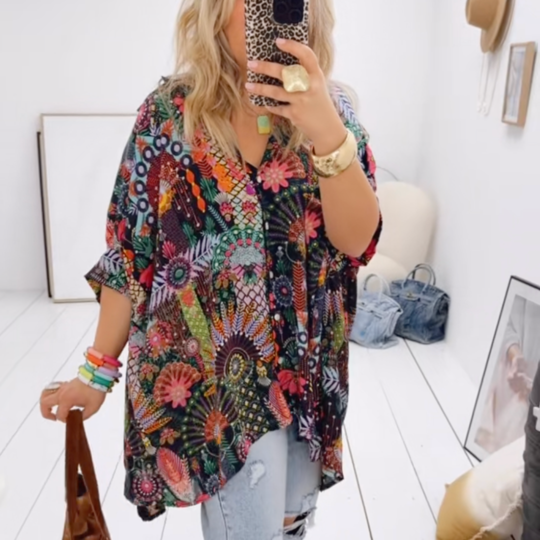 Fabiola™ Camicia patchwork