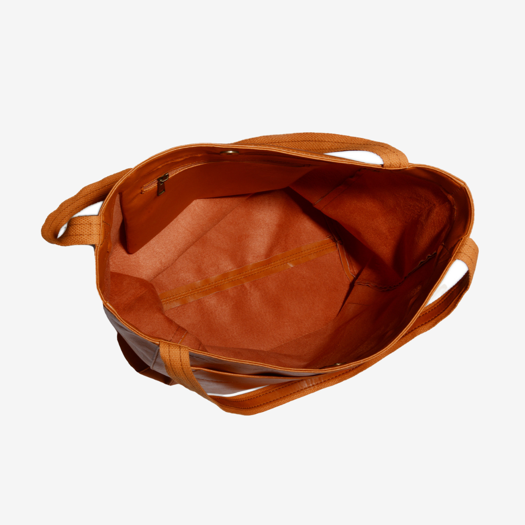 Evelyne™ Borsa tote in pelle vintage