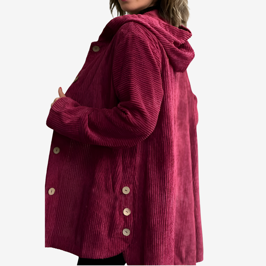 Giacca in Georgette™ in maglia con bottoni