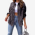 Clarina™ Giacca di jeans oversize