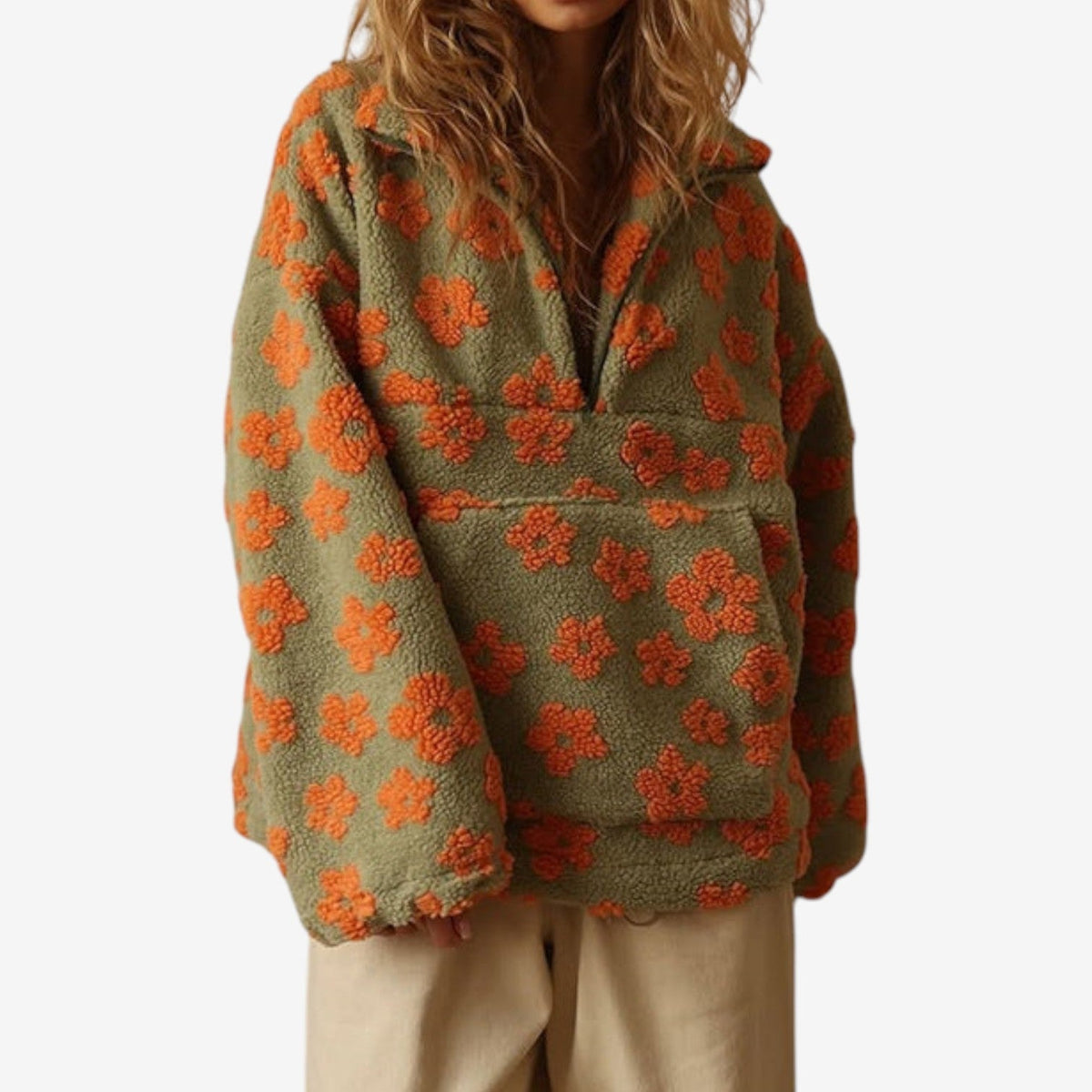 Emmanuelle™ Maglione in pile floreale