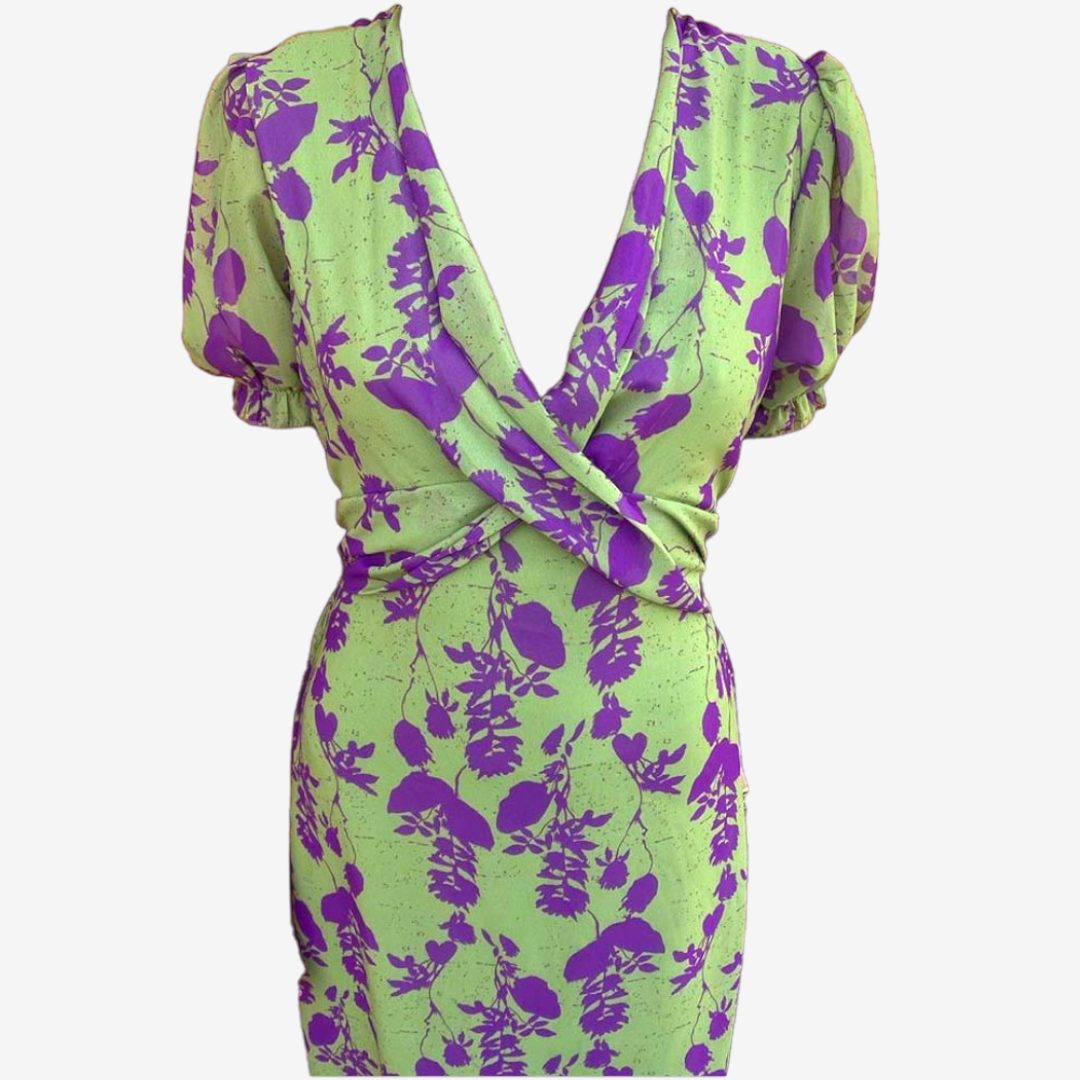 Aliénor™ Abito con scollo a V intrecciato