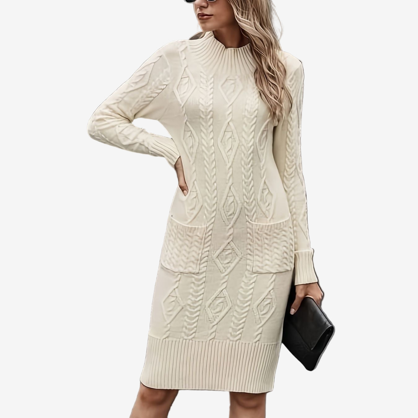 Amina™ Elegante abito in maglia