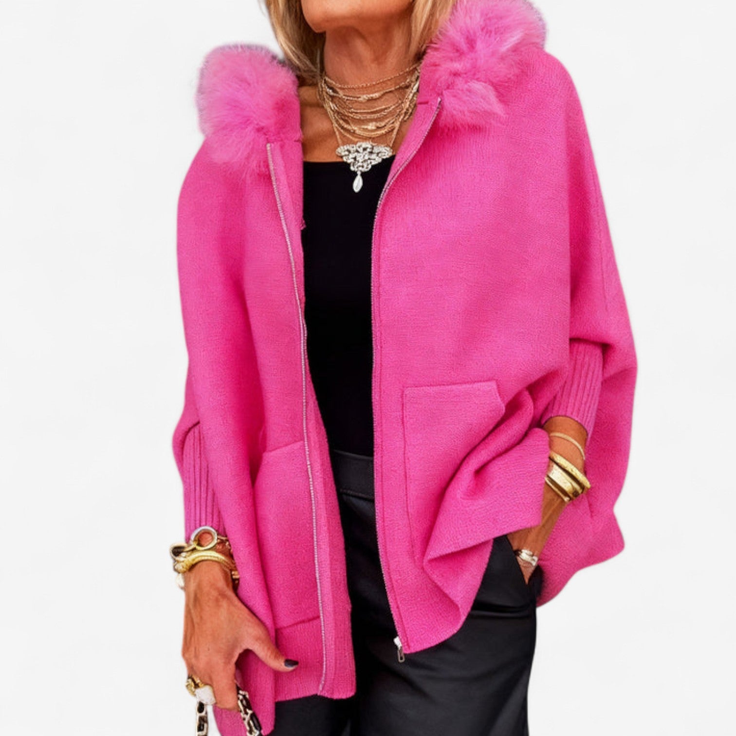 Sophie™ Cappotto in pelliccia sintetica