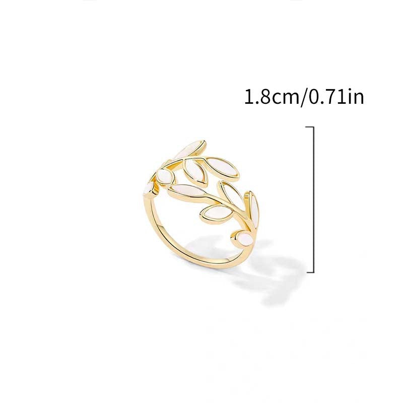 Issabeau™ Anello regolabile con fogliame