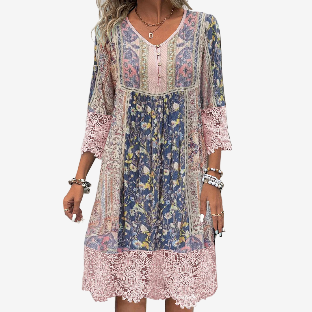 Lunine™ Stampa vintage Midi