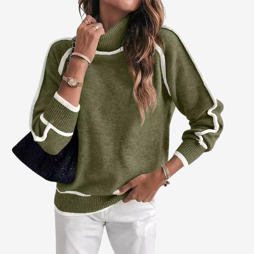 Christine™ Maglione a collo alto